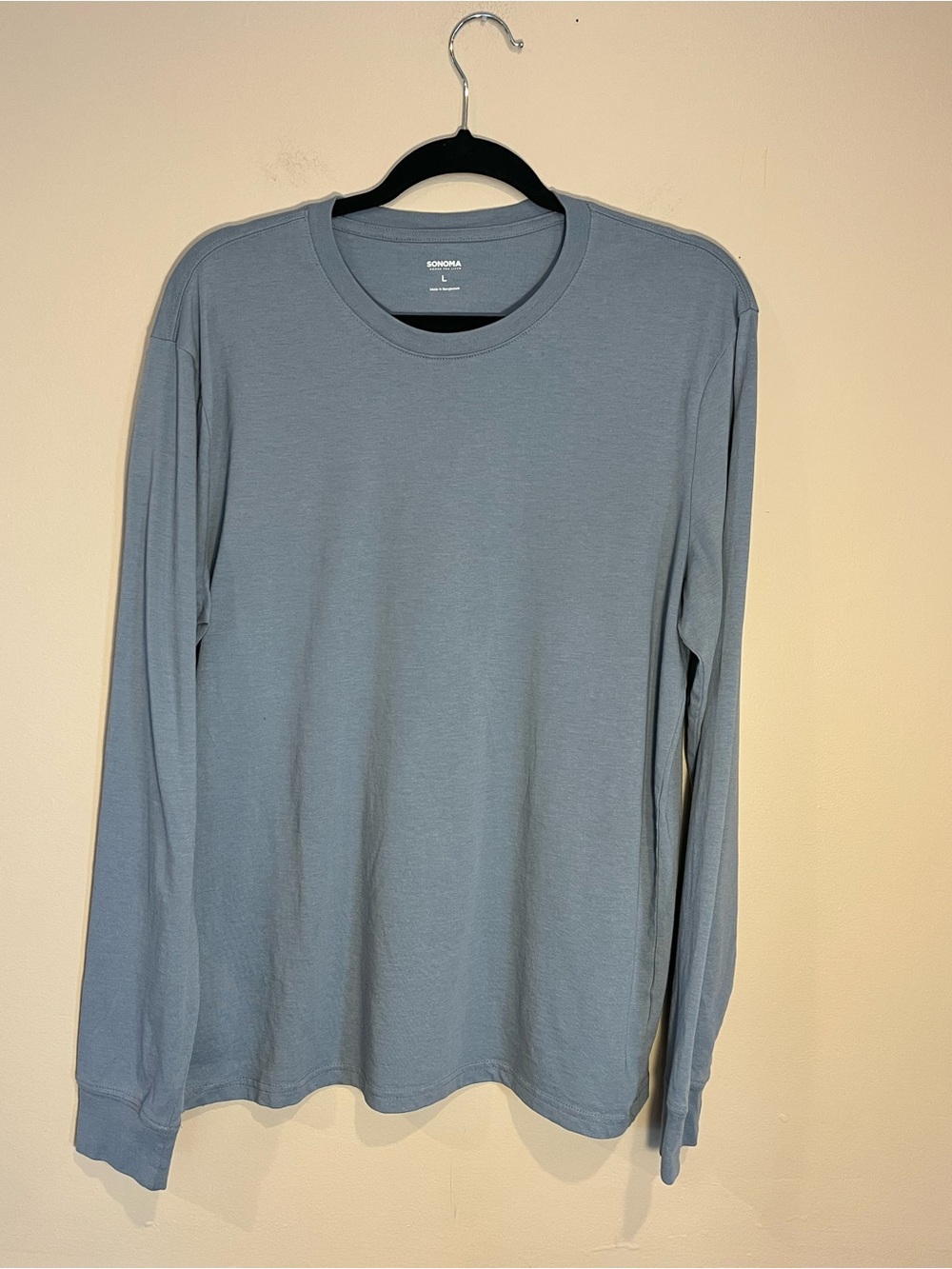 Kohl's Men’s Long Sleeve Crew Shirt - Slate Blue